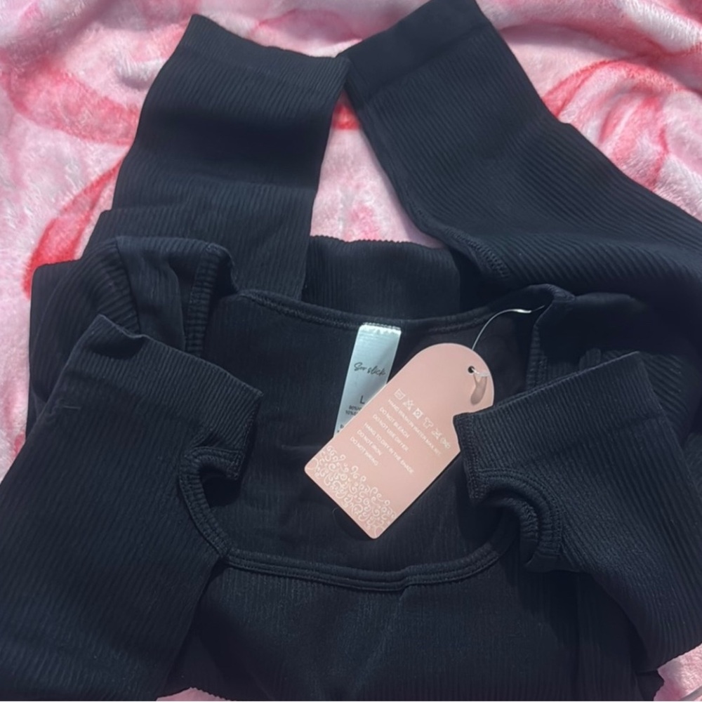 Soo Slick Elegant Black Ribbed Jumpsuit